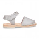 New SOFT NACAR leather Menorquina sandals with velcro strap.