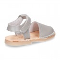 New SOFT NACAR leather Menorquina sandals with velcro strap.