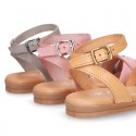 New Cowhide leather BRAIDED sandal shoes for toddler girls.