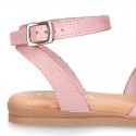 New Cowhide leather BRAIDED sandal shoes for toddler girls.