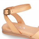 New Cowhide leather BRAIDED sandal shoes for toddler girls.