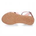 New Cowhide leather BRAIDED sandal shoes for toddler girls.