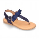 New Suede leather sandal shoes Gladiator style with BOW for toddler girls.