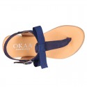 New Suede leather sandal shoes Gladiator style with BOW for toddler girls.