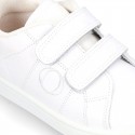 Okaa Tennis shoes laceless and with LEATHER INSOLE.
