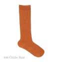 CHILDREN´S WIDE RIBBED COTTON KNEE-HIGH SOCKS BY CONDOR.