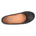 Washable Nappa leather Ballet shoes with adjustable ribbon.