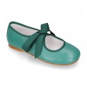 New SOFT nappa leather little Mary Jane shoes angel style in FALL seasonal colors.