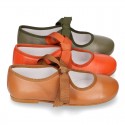 New SOFT nappa leather little Mary Jane shoes angel style in new FALL seasonal colors.