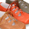 New little ENGLISH style shoes in nappa leather and FALL colors.