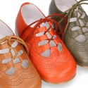 New little ENGLISH style shoes in nappa leather and FALL colors.