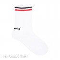 CHILDREN´S COTTON SPORT SHORT SOCKS WITH STRIPES BY CONDOR.