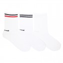 CHILDREN´S COTTON SPORT SHORT SOCKS WITH STRIPES BY CONDOR.