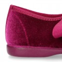 VELVET canvas Ballet flat shoes angel style.