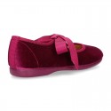 VELVET canvas Ballet flat shoes angel style.