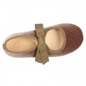 VELVET canvas Ballet flat shoes angel style.