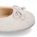 New Autumn Winter Serratex Canvas Little Mary Jane shoes with velcro strap.