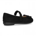 New Autumn Winter Serratex Canvas Little Mary Jane shoes with velcro strap.