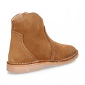 New suede leather ankle boots COWBOY style.