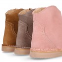 New suede leather ankle boots COWBOY style.