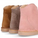 New suede leather ankle boots COWBOY style.
