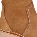 New suede leather ankle boots COWBOY style.