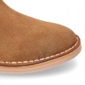 New suede leather ankle boots COWBOY style.