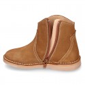 New suede leather ankle boots COWBOY style.