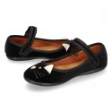 New Stylized velvet canvas little Mary Jane shoes with buckle fastening.