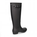 Knee High Rain boot shoes in matt colors and large sizes.