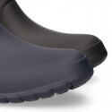 Knee High Rain boot shoes in matt colors and large sizes.