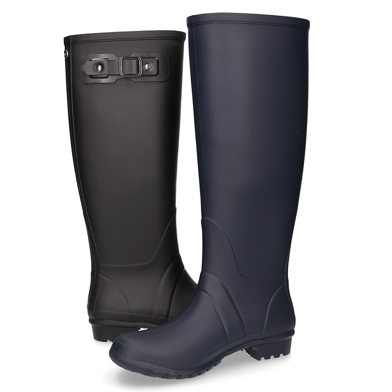 Knee High Rain boot shoes in matt colors and large sizes. 94 | OkaaSpain