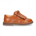 VINTAGE Nappa leather Laces up shoes with tab fringed design.