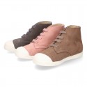 New kids suede leather Ankle boots with TOE CAP.