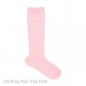 CHILDREN´S CLASSIC KNEE-HIGH SOCKS WITH FAUX FUR POMPIM BY CONDOR.