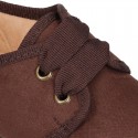 New Autumn winter canvas laces up shoes with ties closure in seasonal colors.