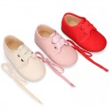 New Autumn winter canvas laces up shoes with ties closure in PASTEL colors.