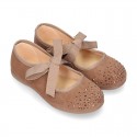 New Autumn winter canvas Mary Janes with ties closure and CRYSTALS design.