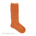 BABY SIDE OPENWORK KNEE-HIGH SOCKS BY CONDOR.