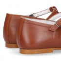 Little T-Strap Mary Jane shoes in nappa leather in COWHIDE leather color.