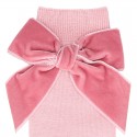 CHILDREN´S COTTON KNEE-HIGH SOCKS WITH VELVET SIDE BOW BY CONDOR.