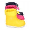 Little NAUTICAL Rain boots with adjustable neck for little kids.