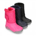 New Little rain boots APRESKI NYLON style with wool knit lining.