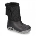 New Little rain boots APRESKI NYLON style with wool knit lining.