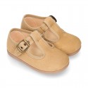 New Autmn winter canvas little T-Strap shoes.