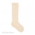 WARM COTTON CROCHET KNEE-HIGH SOCKS BY CONDOR.