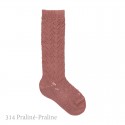 WARM COTTON CROCHET KNEE-HIGH SOCKS BY CONDOR.