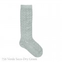 WARM COTTON CROCHET KNEE-HIGH SOCKS BY CONDOR.