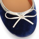 New stylized little Mary Jane shoes with GOLDEN RIBBON design in velvet.