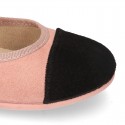 Autumn winter canvas little Mary Jane shoes with elastic band and TOE CAP DESIGN.